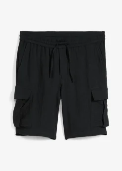 Bermudas de muselina ligera con corte regular