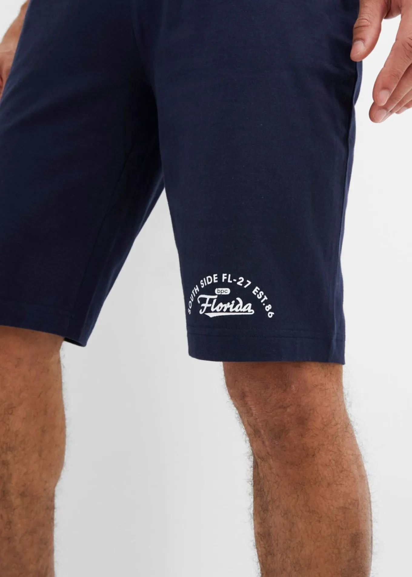 Bermudas de punto de algodón orgánico puro