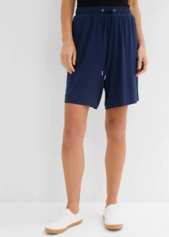 Bermudas de punto de viscosa fluida