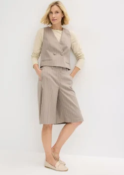 Bermudas de raya diplomática con pinzas