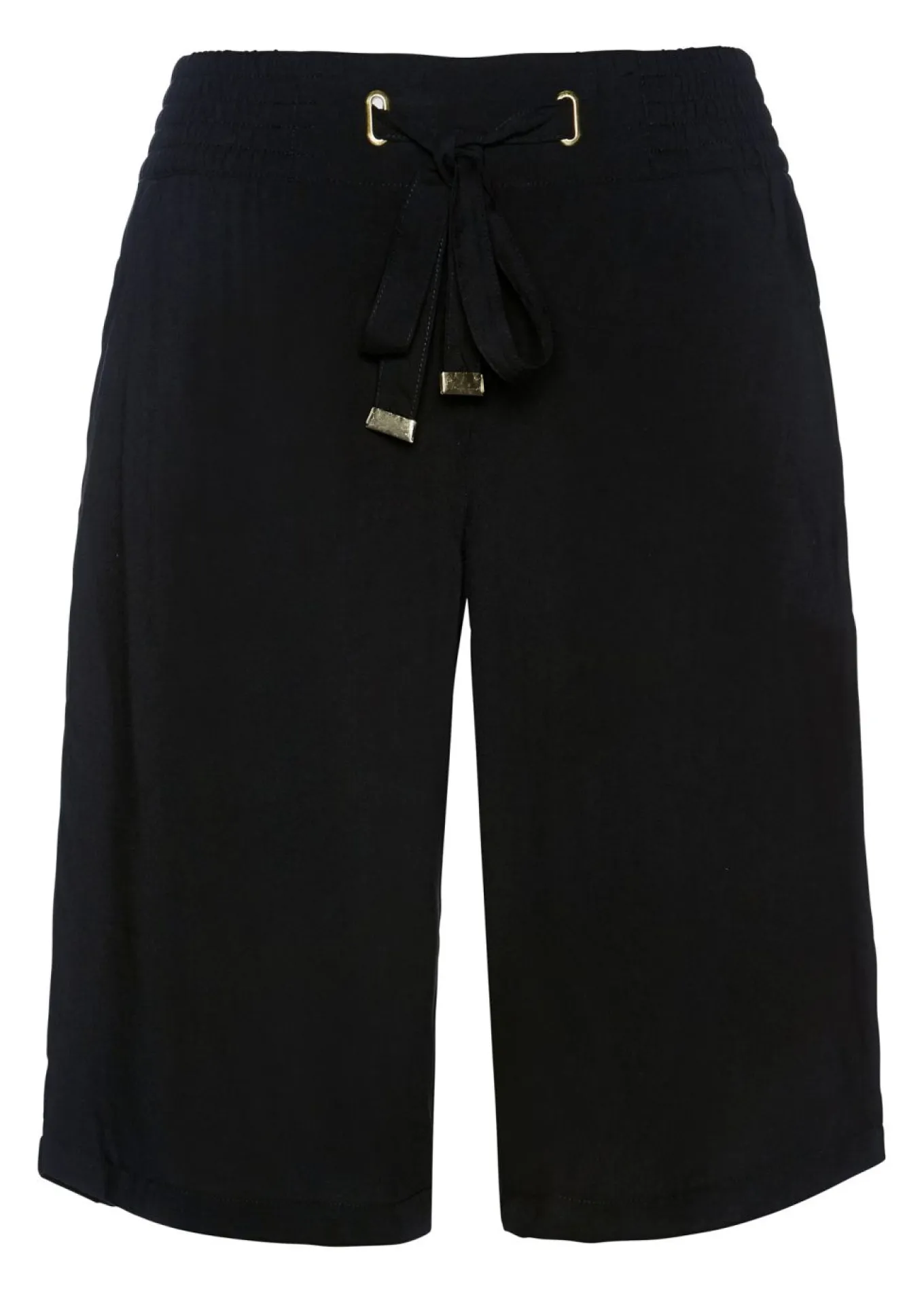 Bermudas de viscosa con cinturón