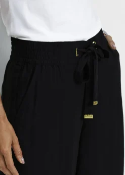 Bermudas de viscosa con cinturón