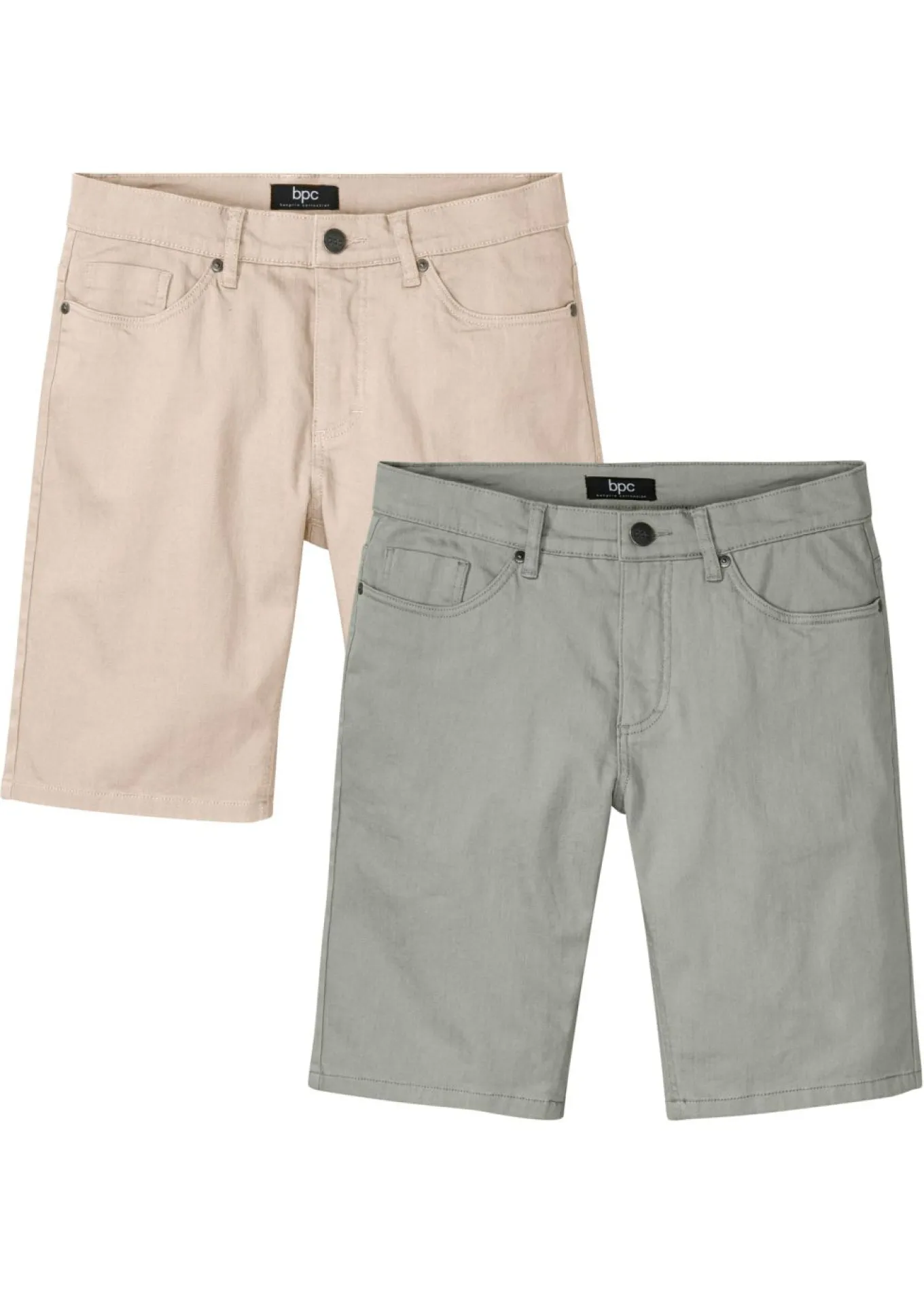 Bermudas elásticas con corte regular (2 unidades)