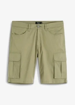 Bermudas elásticas tipo cargo con corte regular