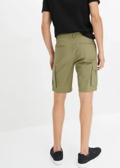 Bermudas elásticas tipo cargo con corte regular