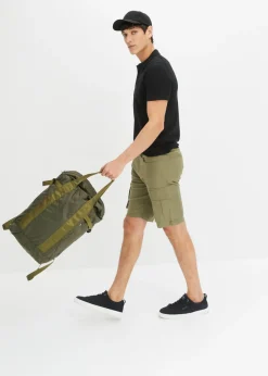 Bermudas elásticas tipo cargo con corte regular
