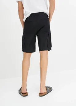 Bermudas elásticas tipo cargo con corte regular