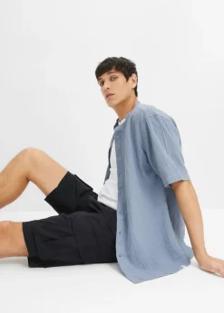 Bermudas elásticas tipo cargo con corte regular