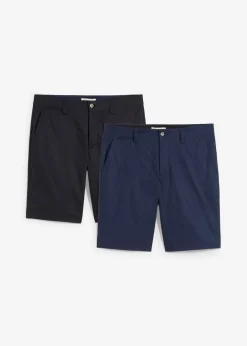 Bermudas elásticas tipo chino (2 unidades) con corte regular