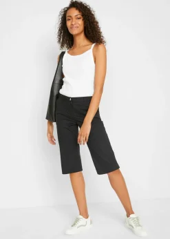 Bermudas largas con cintura elástica