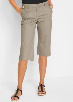 Bermudas largas con cintura elástica