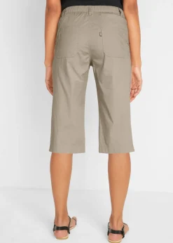 Bermudas largas con cintura elástica