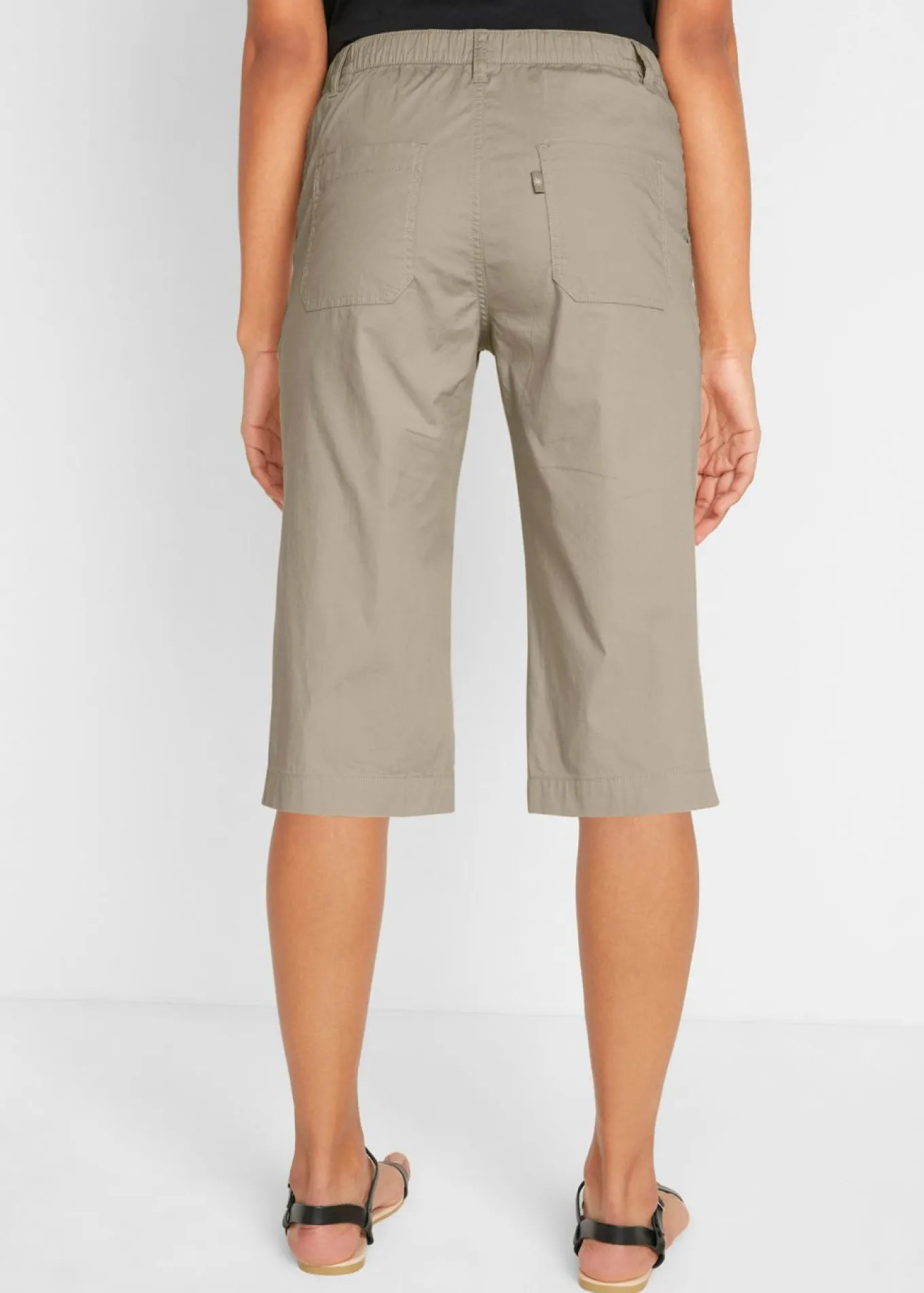 Bermudas largas con cintura elástica