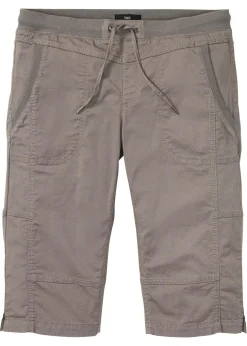 Bermudas largas con cintura elástica y regular fit