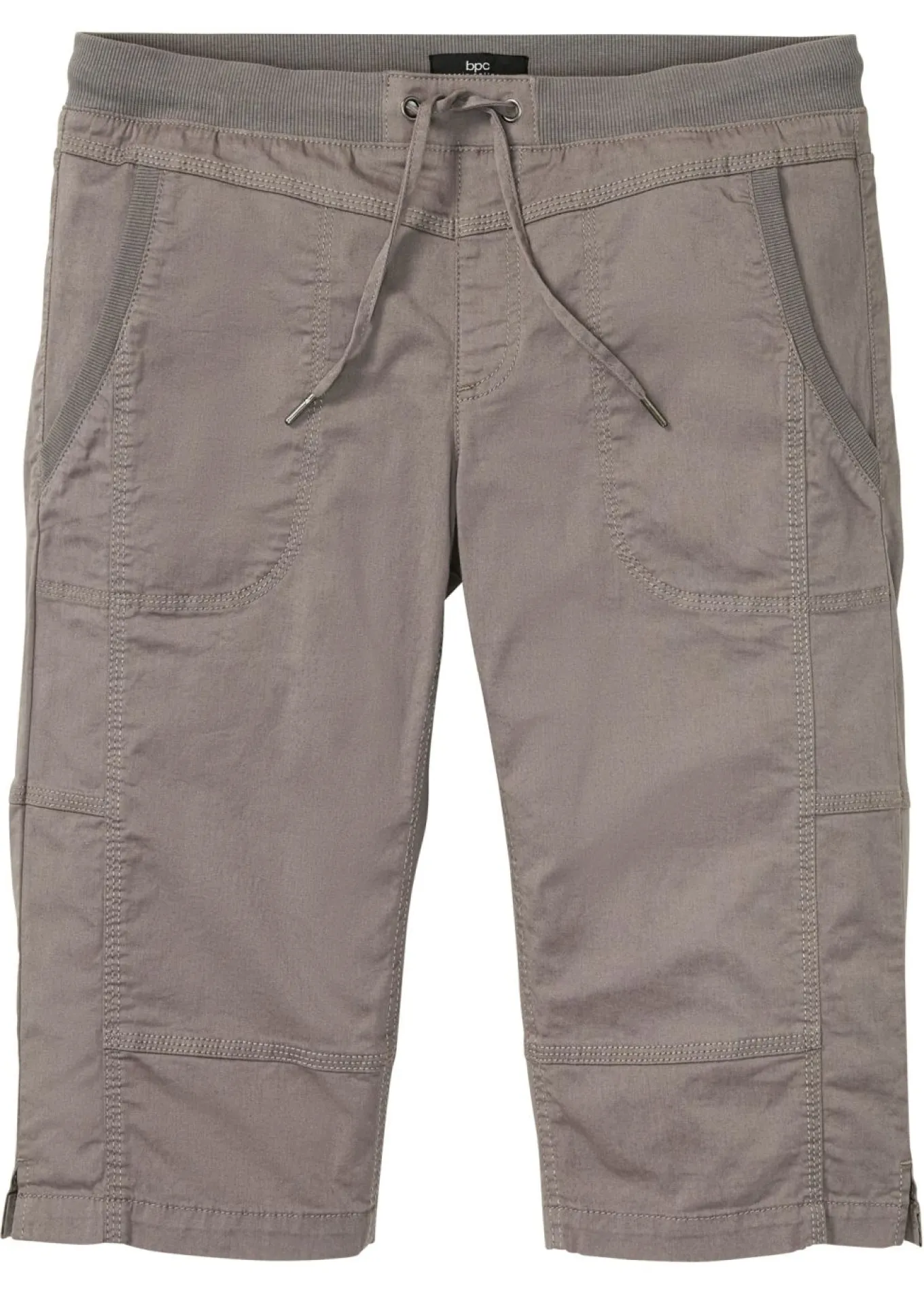 Bermudas largas con cintura elástica y regular fit