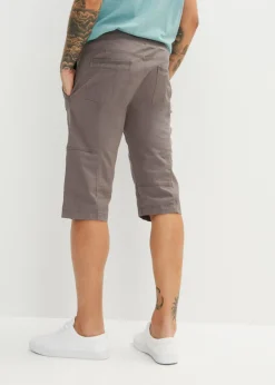 Bermudas largas con cintura elástica y regular fit