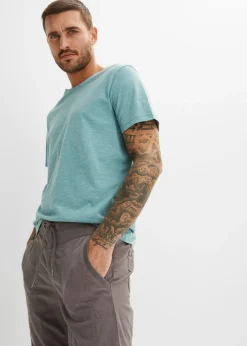 Bermudas largas con cintura elástica y regular fit