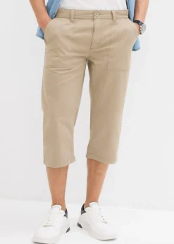 Bermudas largas de algodón puro con corte regular