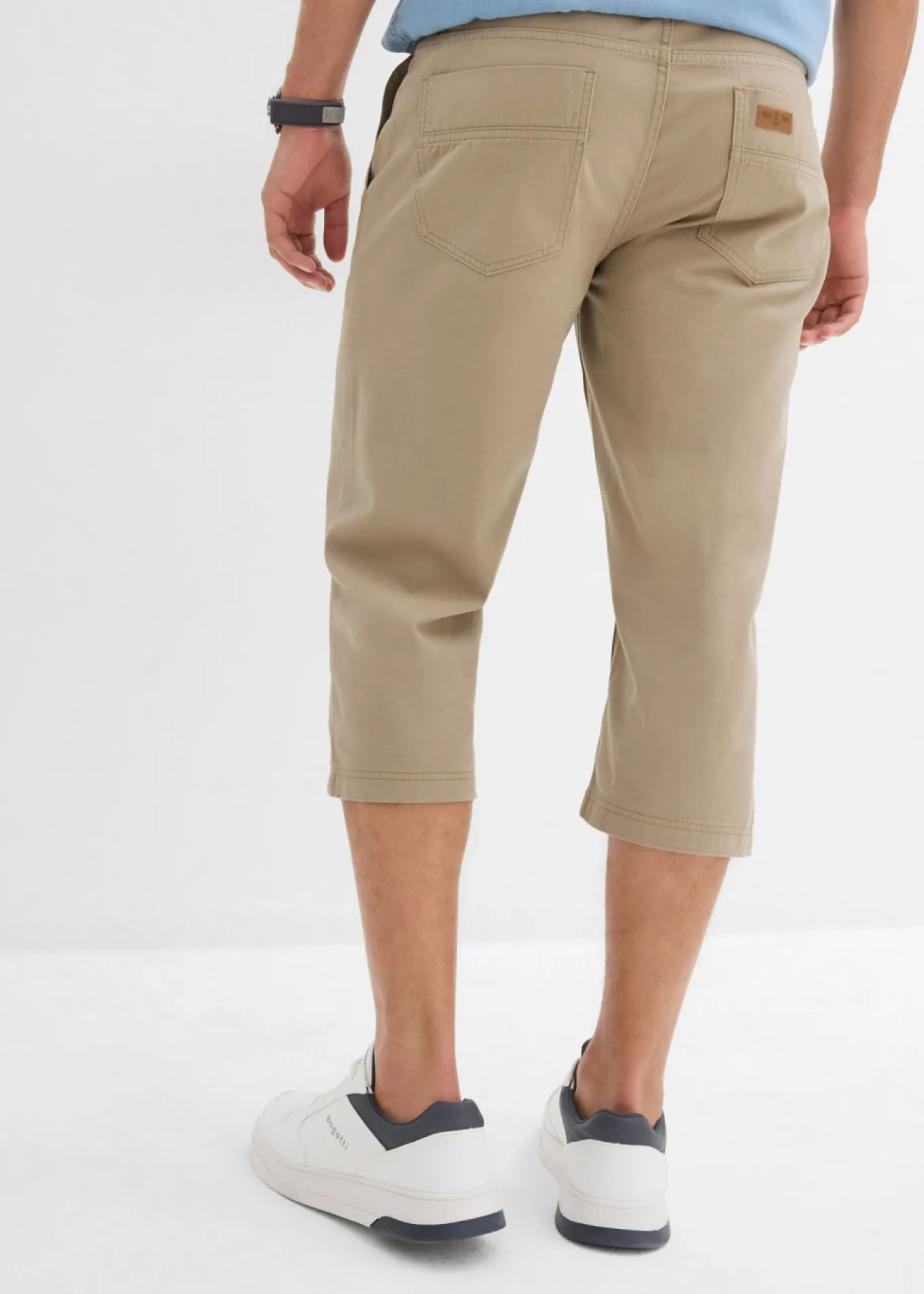 Bermudas largas de algodón puro con corte regular