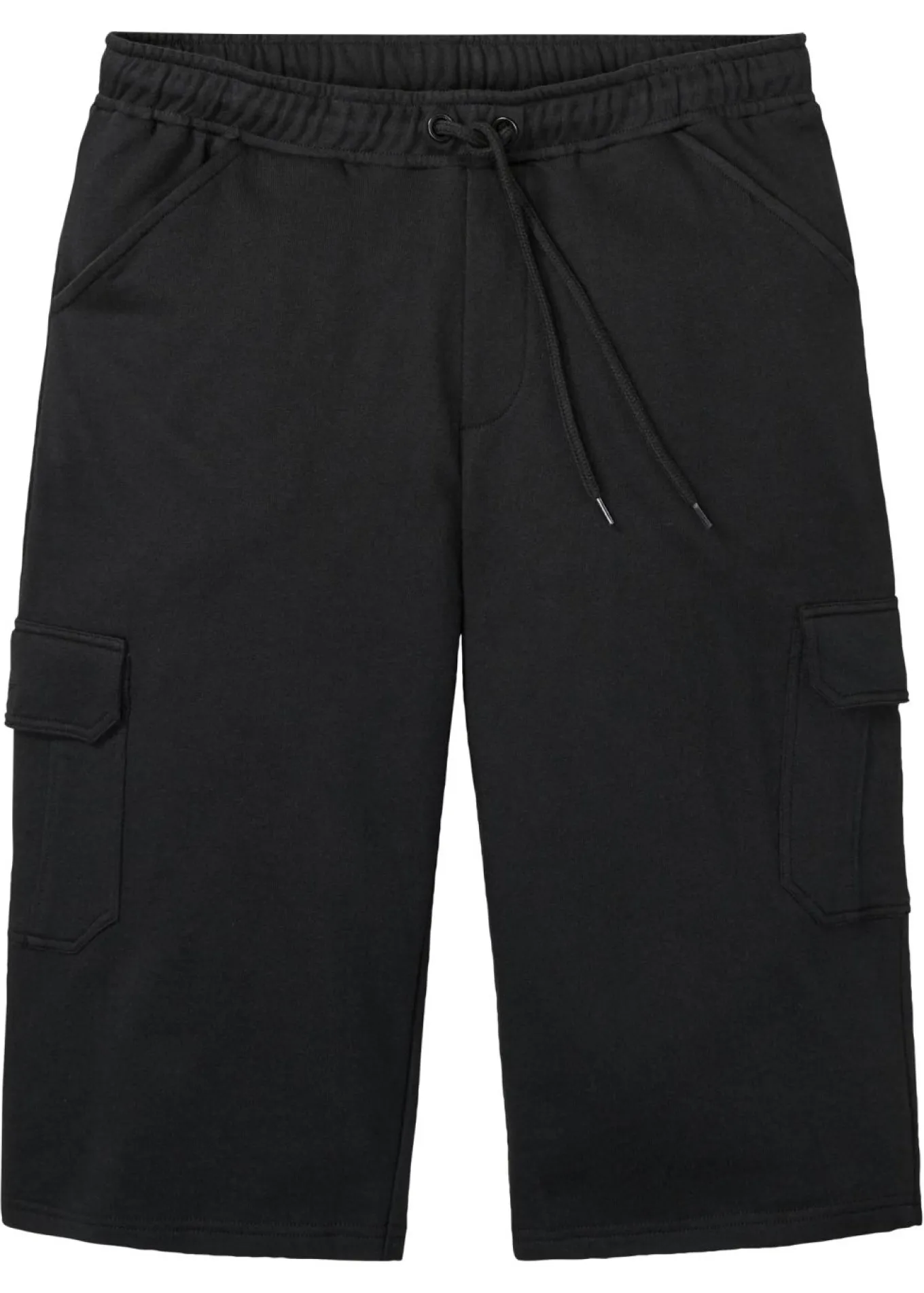 Bermudas largas de chándal, estilo cargo, de algodón puro, regular fit