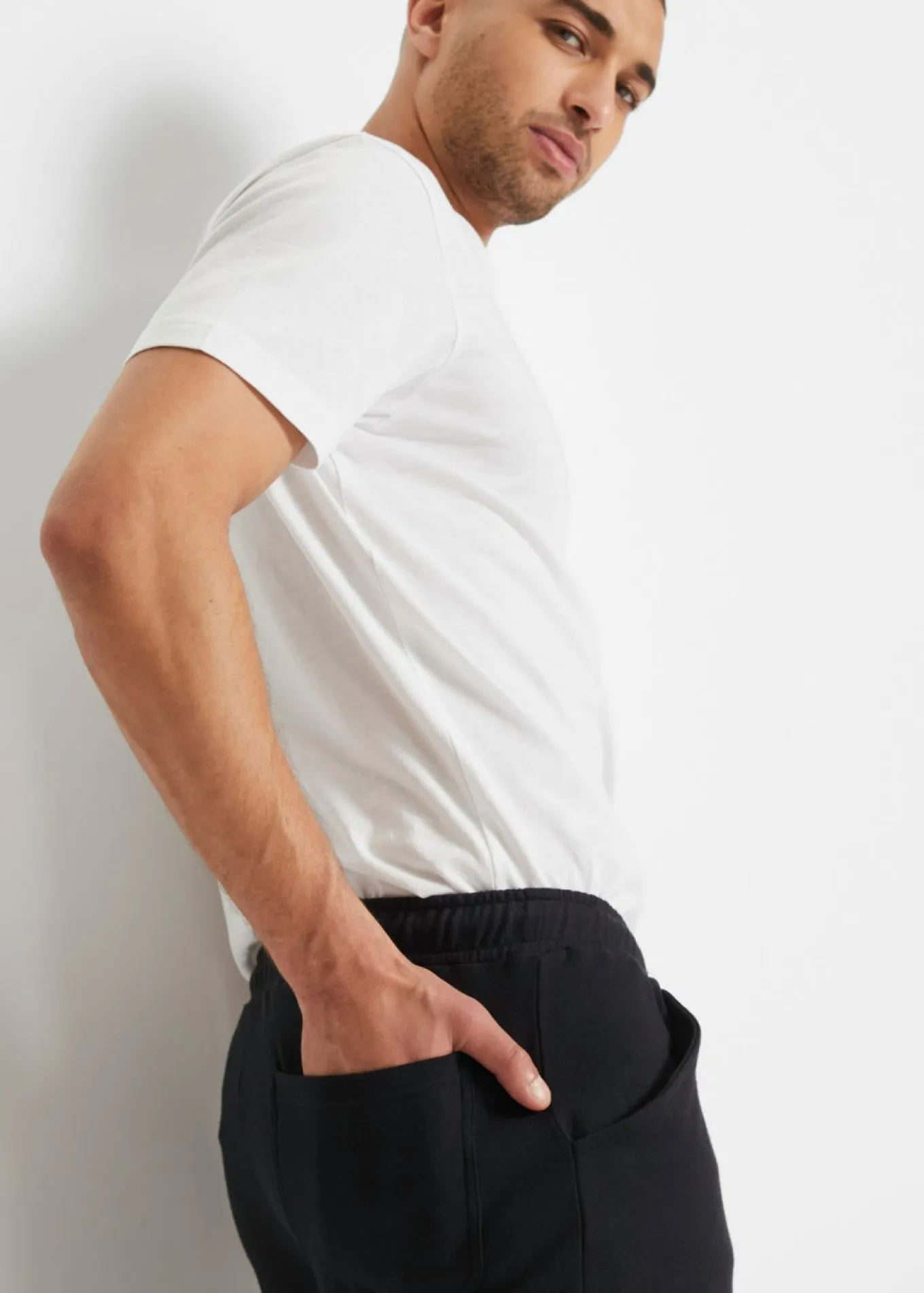 Bermudas largas de chándal, estilo cargo, de algodón puro, regular fit