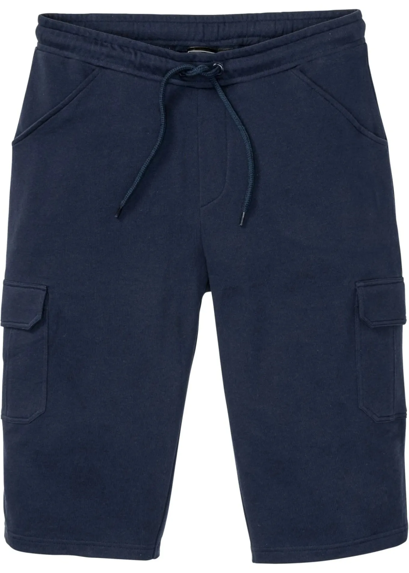 Bermudas largas de chándal, estilo cargo, de algodón puro, regular fit