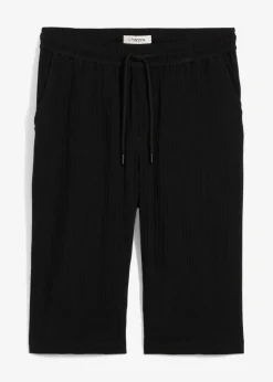 Bermudas largas de muselina ligera con corte holgado