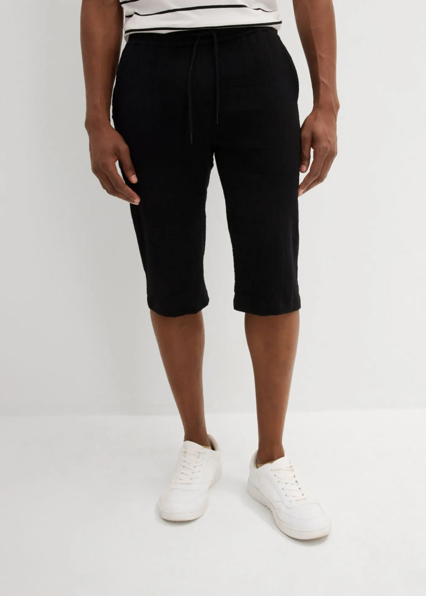 Bermudas largas de muselina ligera con corte holgado