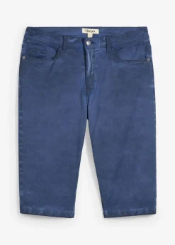 Bermudas largas elásticas con aspecto lavado, regular fit