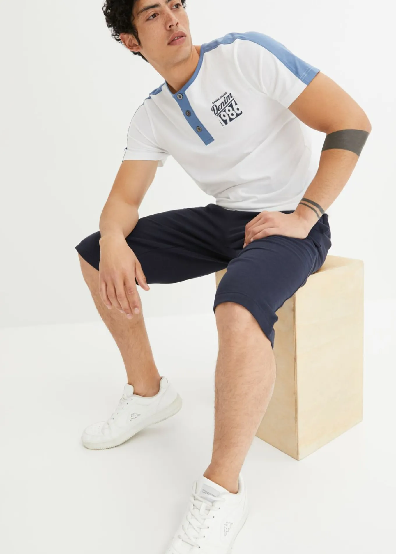 Bermudas largas tipo chándal