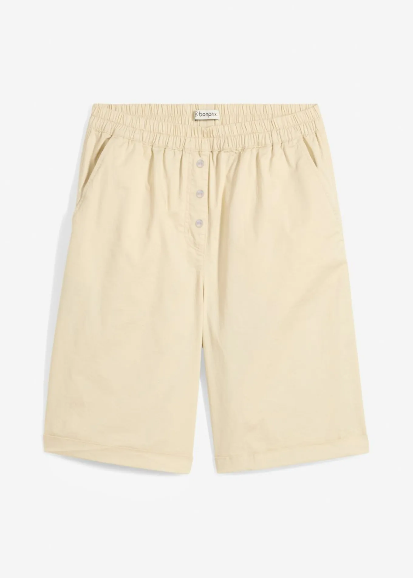 Bermudas papertouch de mezcla de algodón