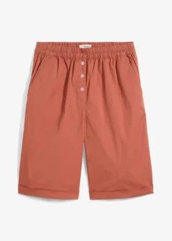 Bermudas papertouch de mezcla de algodón