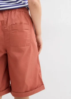 Bermudas papertouch de mezcla de algodón