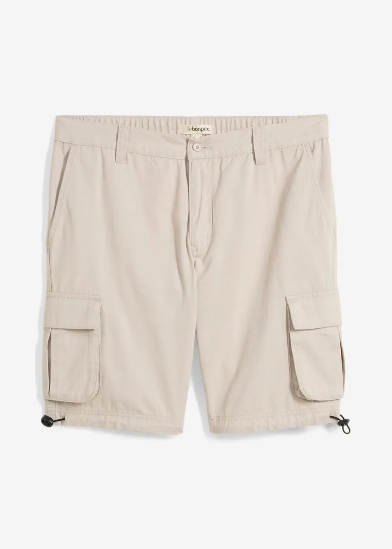 Bermudas tipo cargo con cinturilla elástica y corte regular