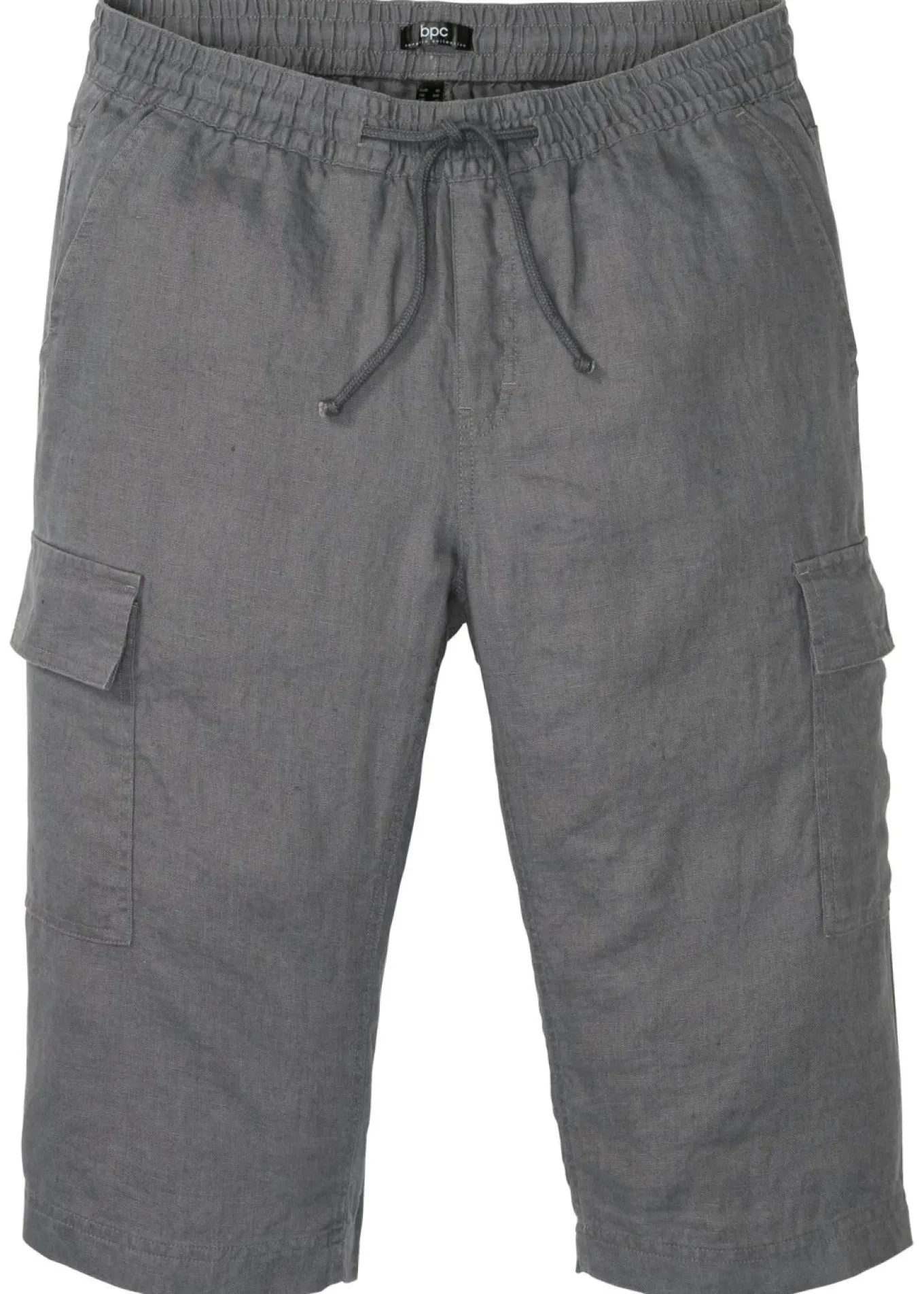 Bermudas tipo cargo con lino y corte regular