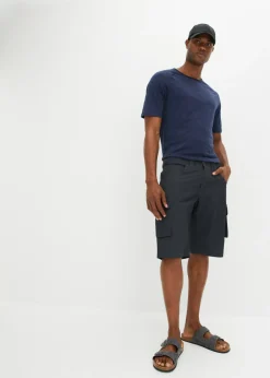 Bermudas tipo cargo de algodón puro con corte relajado