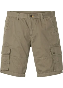 Bermudas tipo cargo de algodón puro con corte regular