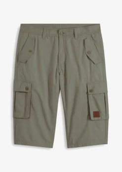 Bermudas tipo cargo de algodón puro con corte regular