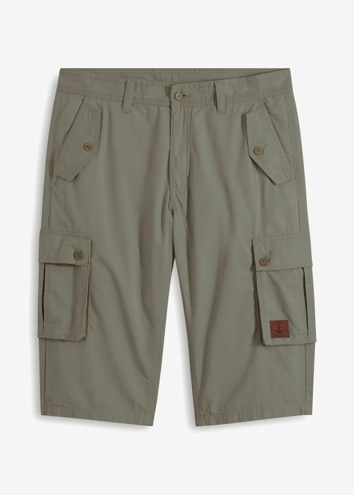 Bermudas tipo cargo de algodón puro con corte regular