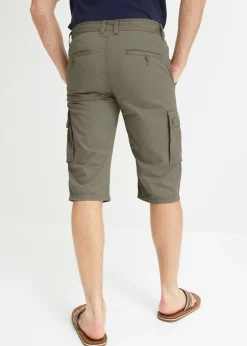 Bermudas tipo cargo de algodón puro con corte regular