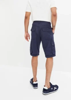 Bermudas tipo cargo de algodón puro con corte regular