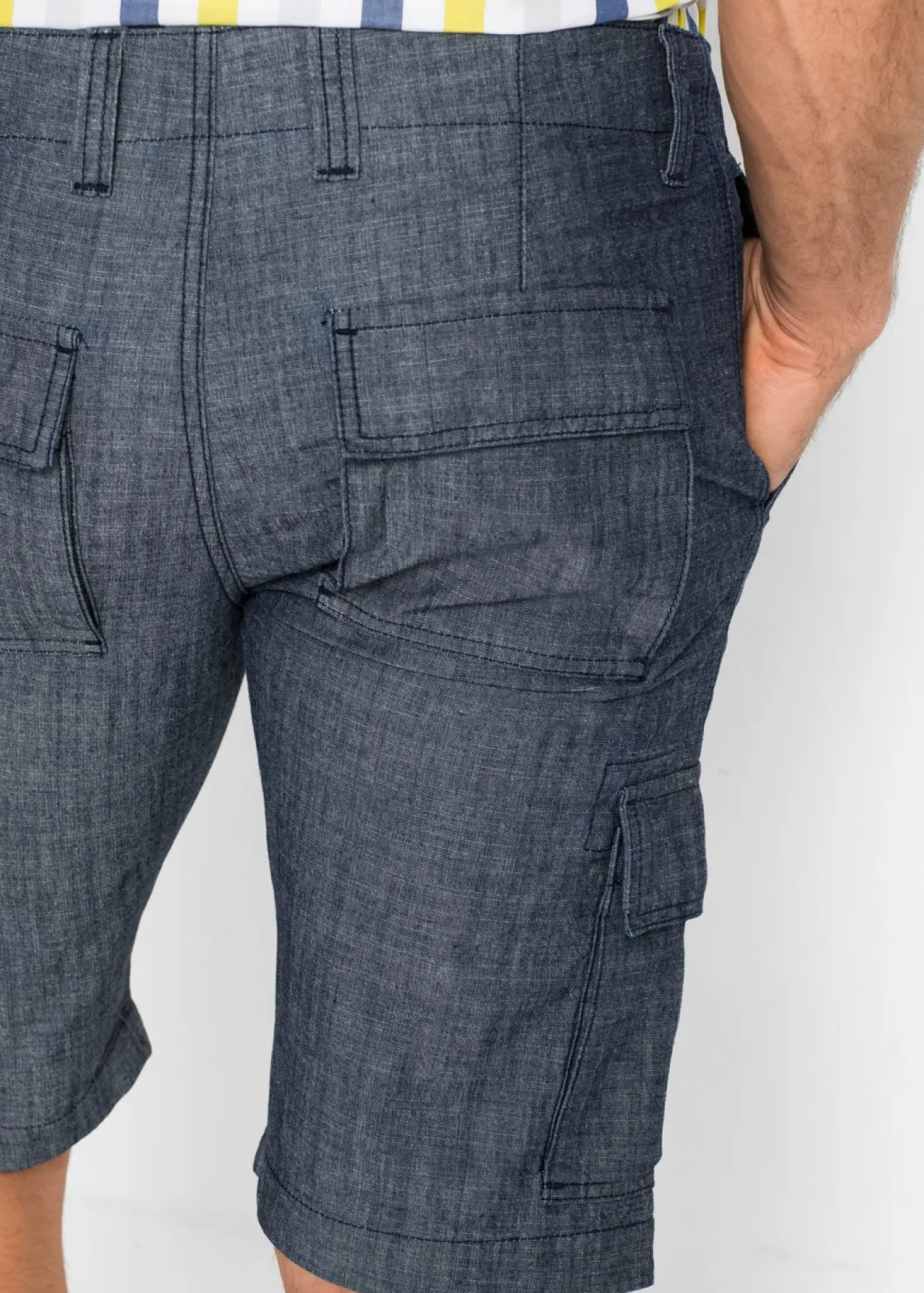 Bermudas tipo cargo de algodón puro con corte holgado
