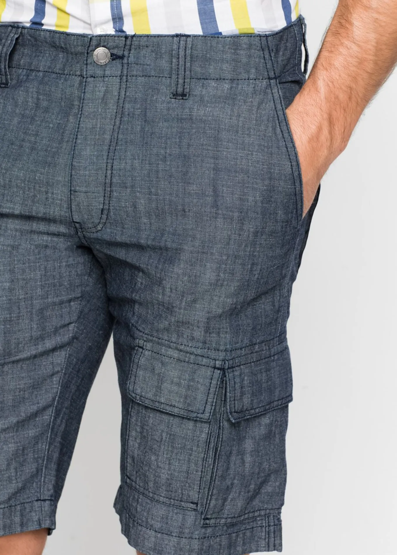 Bermudas tipo cargo de algodón puro con corte holgado