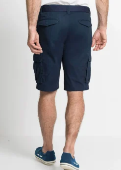 Bermudas tipo cargo de algodón puro con corte relajado