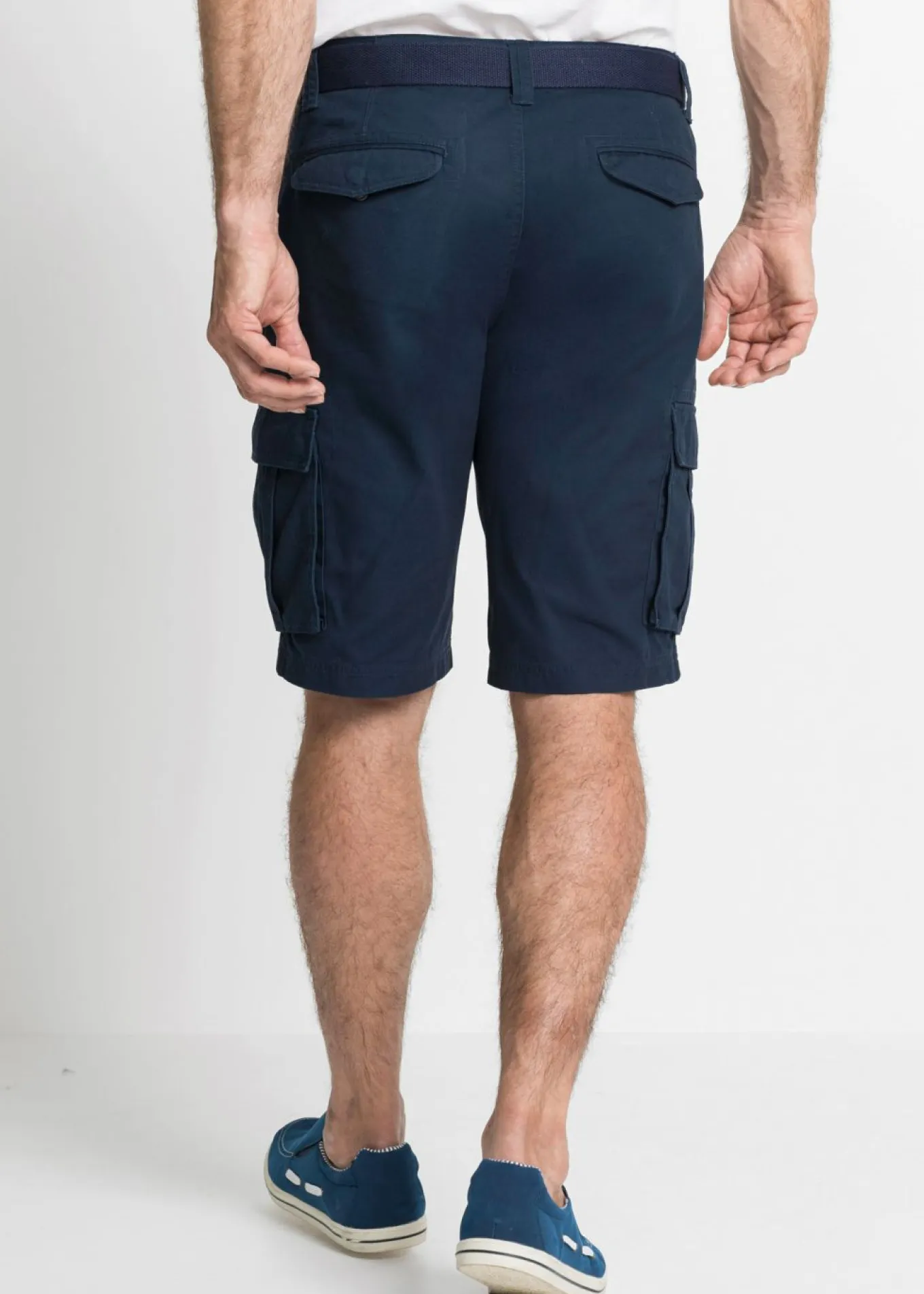 Bermudas tipo cargo de algodón puro con corte relajado