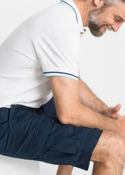 Bermudas tipo cargo de algodón puro con corte relajado