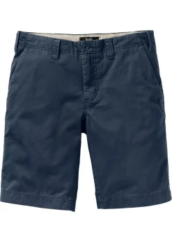 Bermudas tipo chino de algodón puro con corte recto