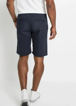 Bermudas tipo chino de algodón puro con corte recto