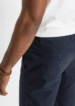 Bermudas tipo chino de algodón puro con corte recto
