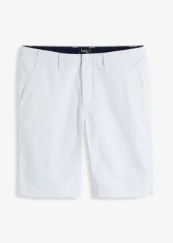 Bermudas tipo chino de algodón puro con corte recto